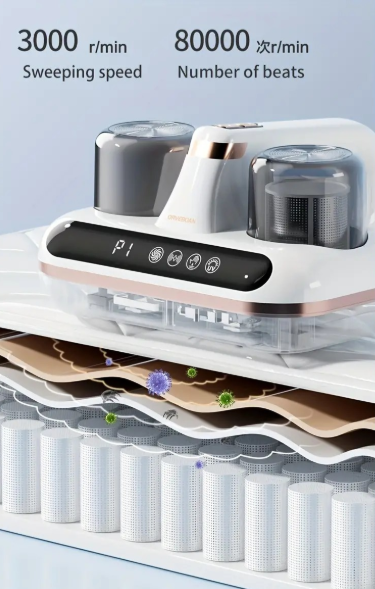 ASPIRADORA MATA ACAROS DELUXE CON 2 FILTROS