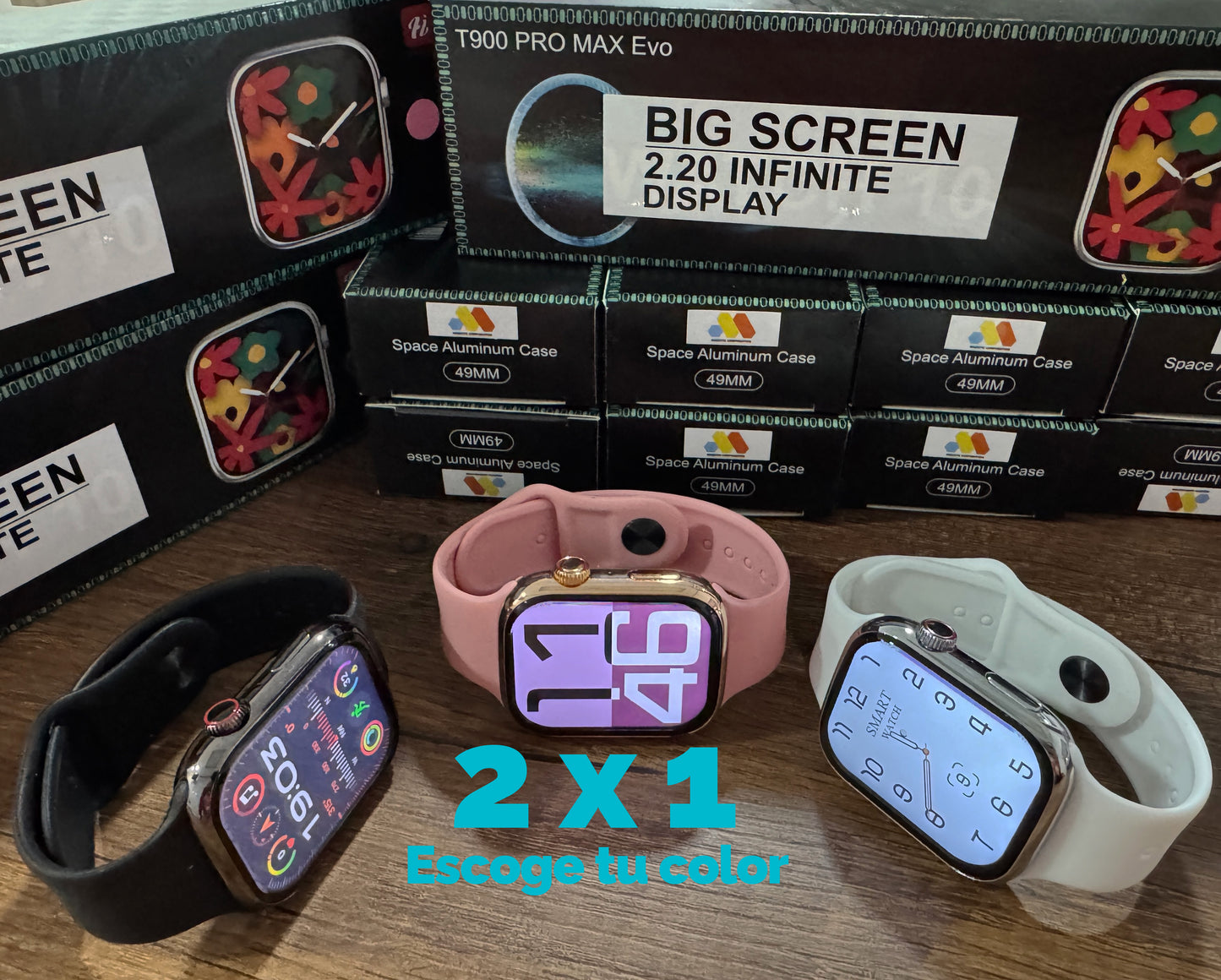 2X1 SMARTWATCH T900 PRO MAX EVO - SERIE 10