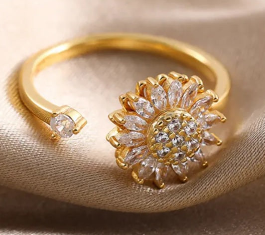 ANILLO GIRASOL GIRATORIO