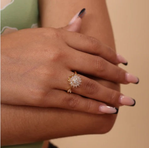 ANILLO GIRASOL GIRATORIO